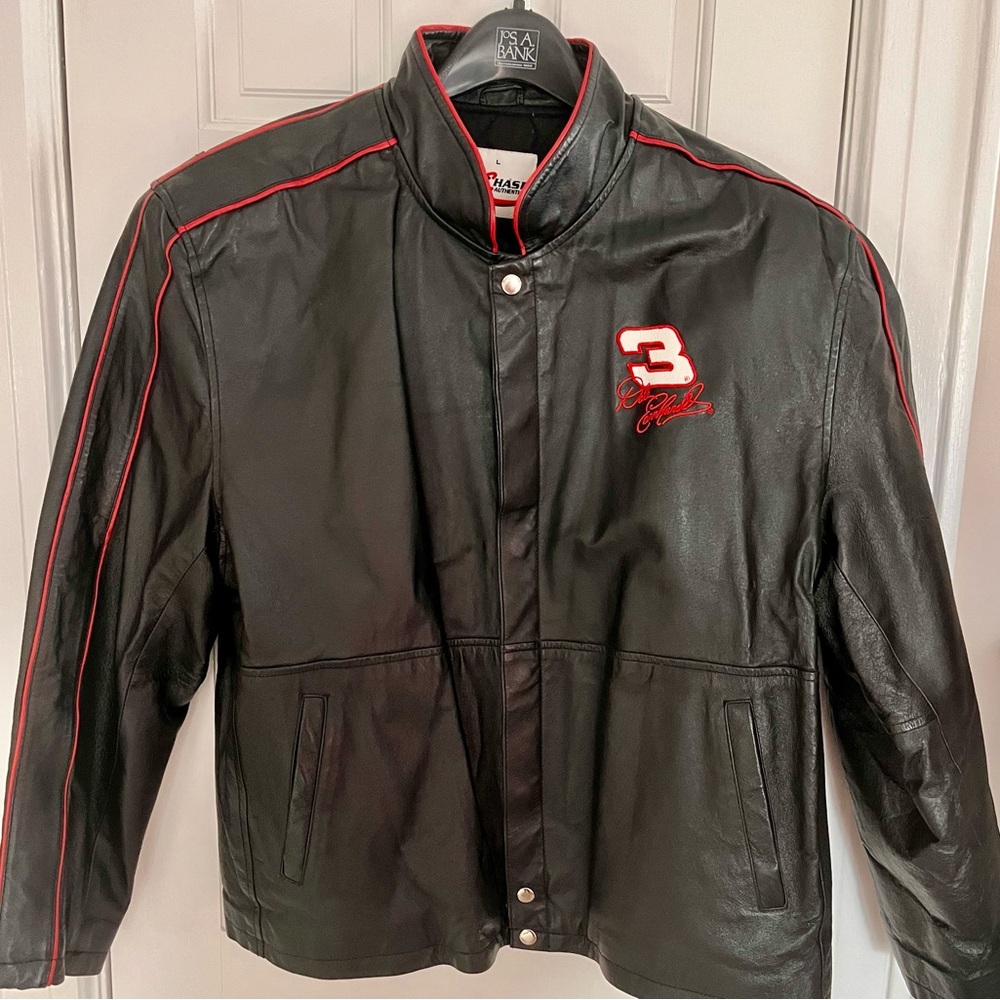 Dale Earnhardt #3 Vintage Black and Red Bomber Jacket
